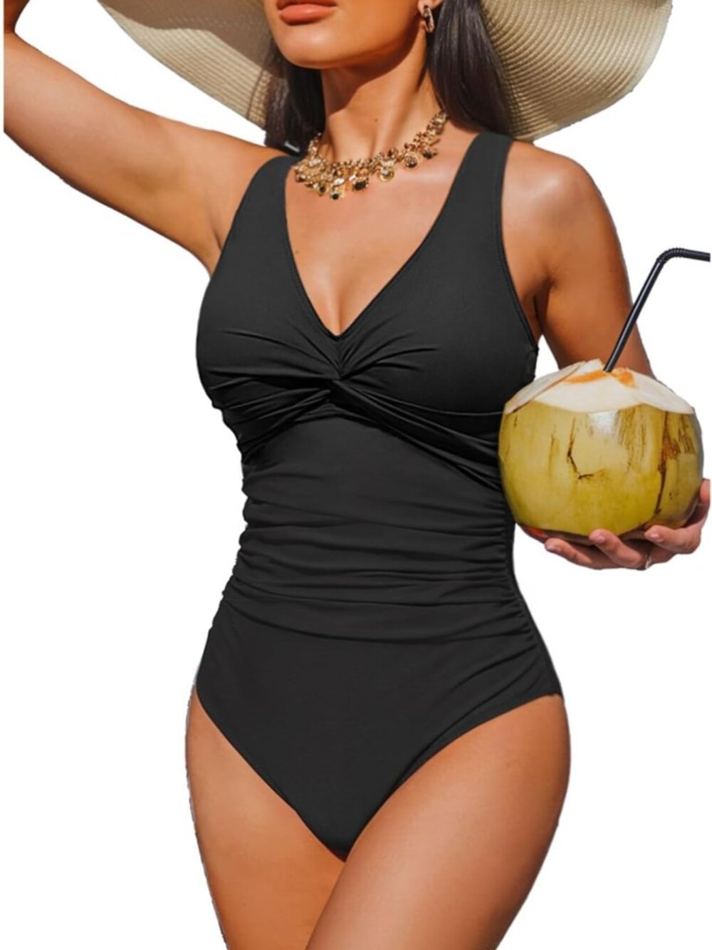 Tummy Control One Piece Swimsuit for Women | Push Up Full Coverage Bathing Suit